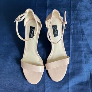 Sz 8 Jones NY open toe with 3” heel